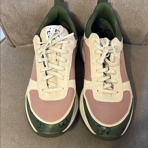 Ted Baker Pink and Green Sneakers